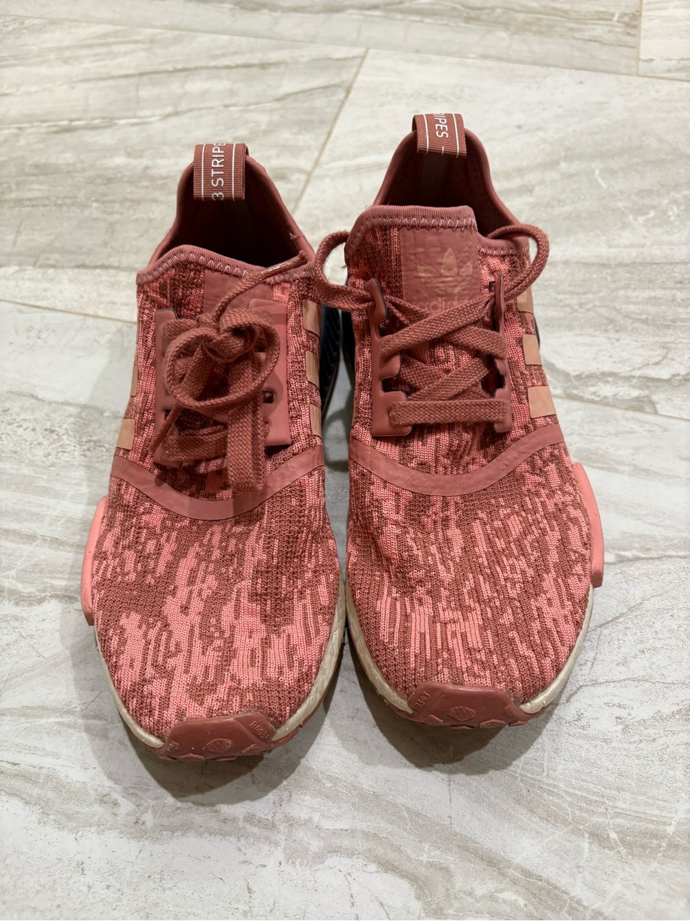 Adidas women’s NMDs pink knit running sneakers size 6.5